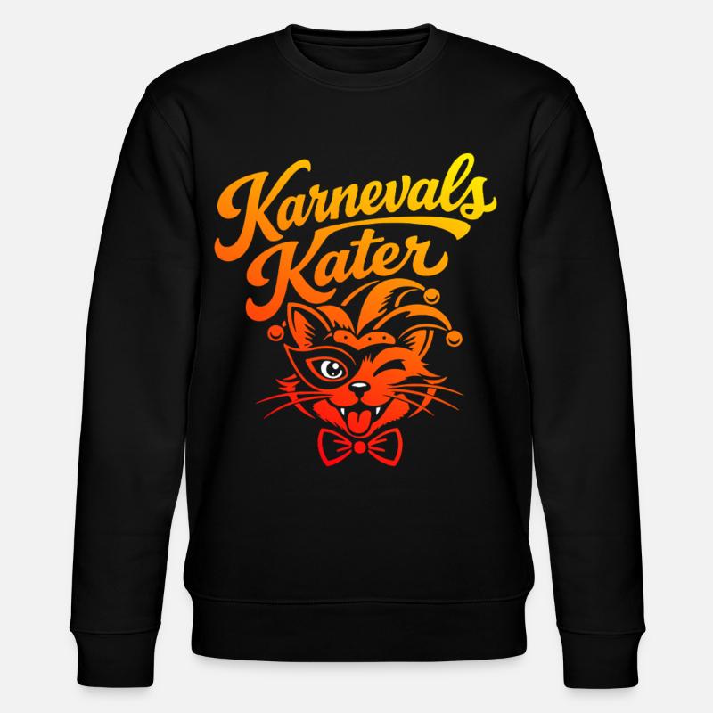 Costume de carnaval de chat - Sweat bio CHANGER Stanley/Stella Unisexe - noir