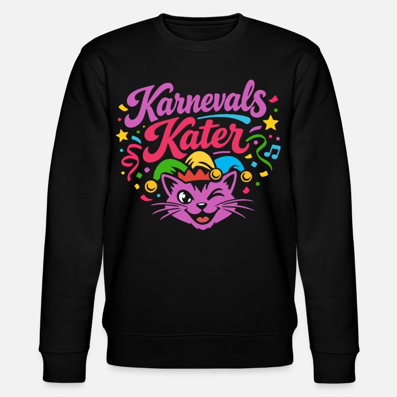 Costume de carnaval de chat - Sweat bio CHANGER Stanley/Stella Unisexe - noir