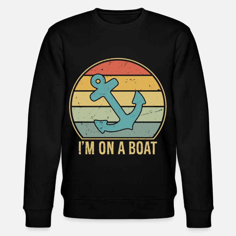 Je suis sur un bateau - Sweat bio CHANGER Stanley/Stella Unisexe - noir