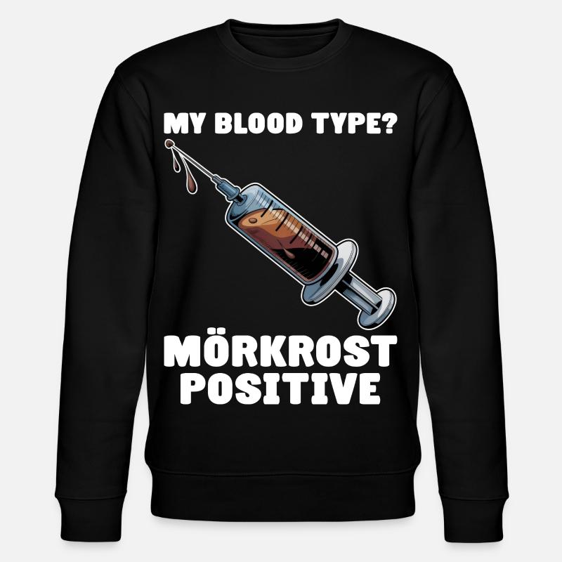 Mörkrost Schweden Fika Kaffee - Stanley/Stella Unisex Bio-Sweatshirt CHANGER  - Schwarz