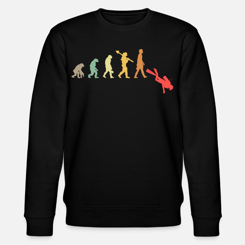 Evolution Diving Scuba Diver - Stanley/Stella CHANGER Unisex Organic Sweatshirt - black