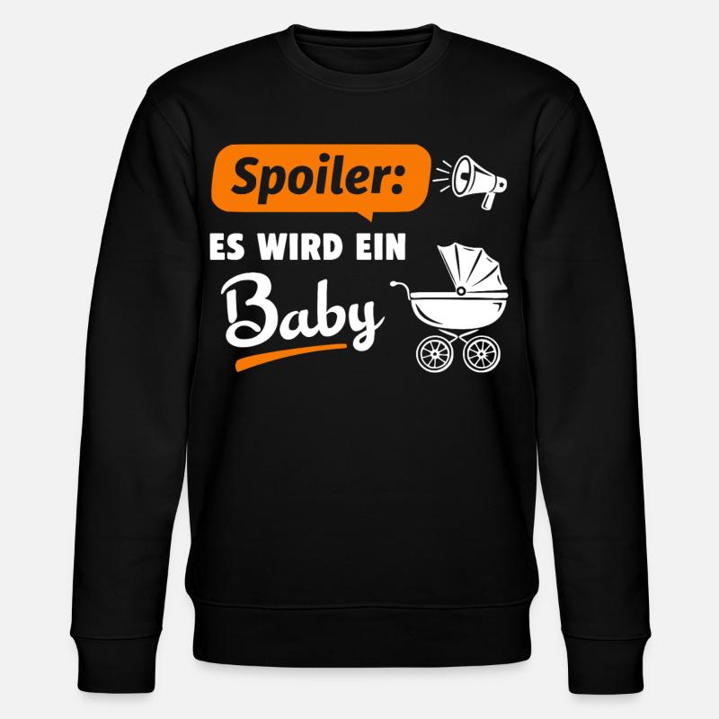 Spoiler : Ça va être un bébé - Sweat bio CHANGER Stanley/Stella Unisexe - noir