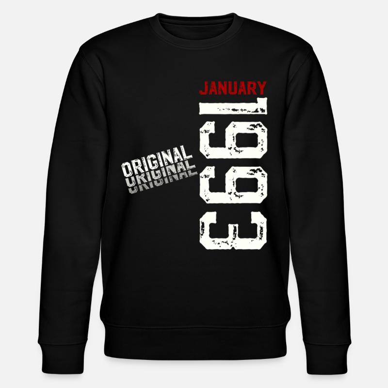 33e anniversaire Original janvier 1993 - Sweat bio CHANGER Stanley/Stella Unisexe - noir