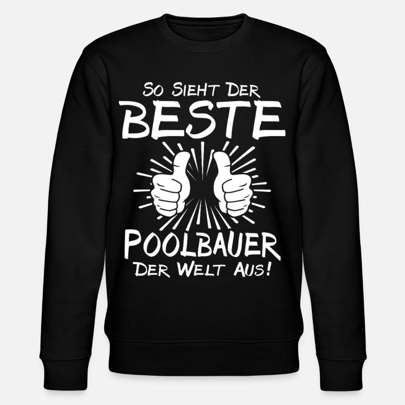 Best Pool Builder - Stanley/Stella CHANGER Unisex Organic Sweatshirt - black