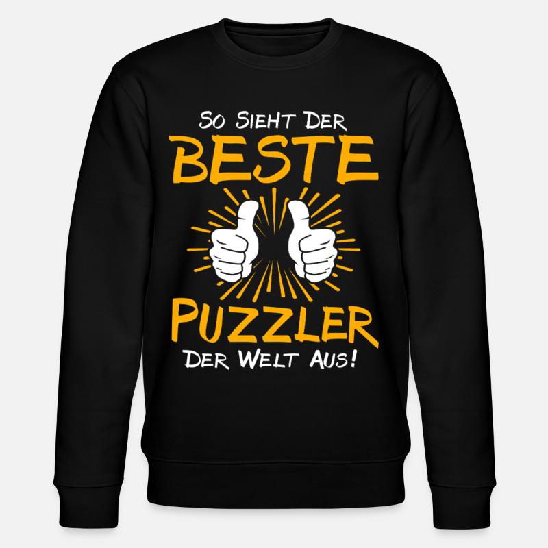 Puzzler Geschenkidee - Stanley/Stella Unisex Bio-Sweatshirt CHANGER  - Schwarz