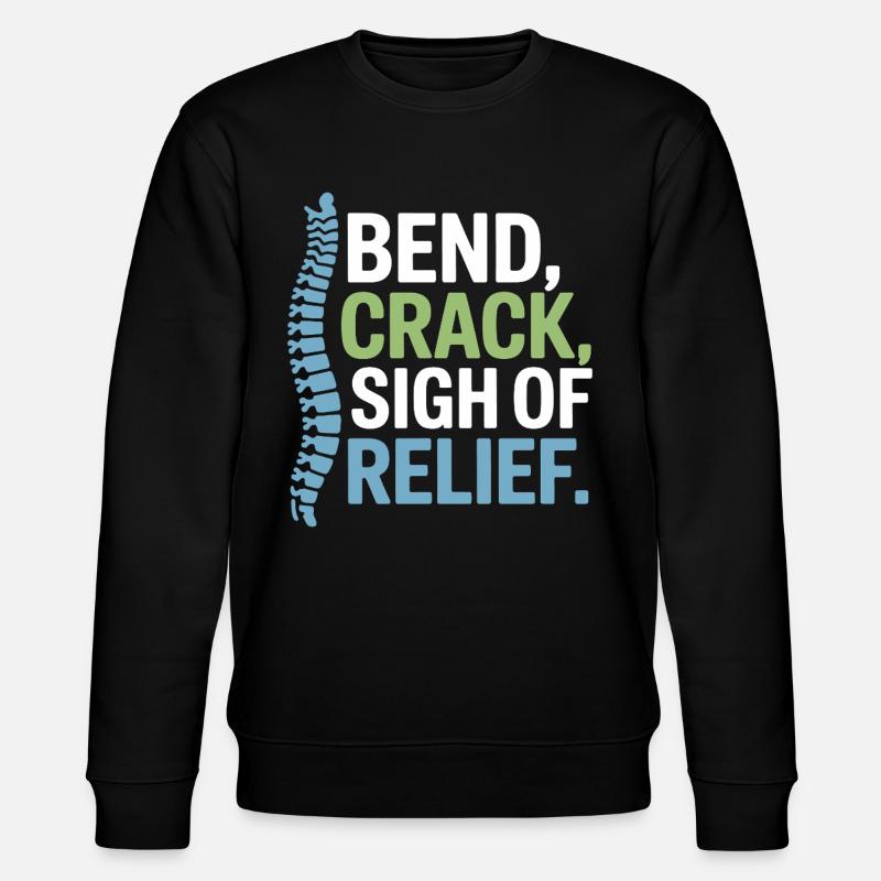 Chiropractor Spinal Alignment Is Everything - Stanley/Stella CHANGER Unisex Organic Sweatshirt - black