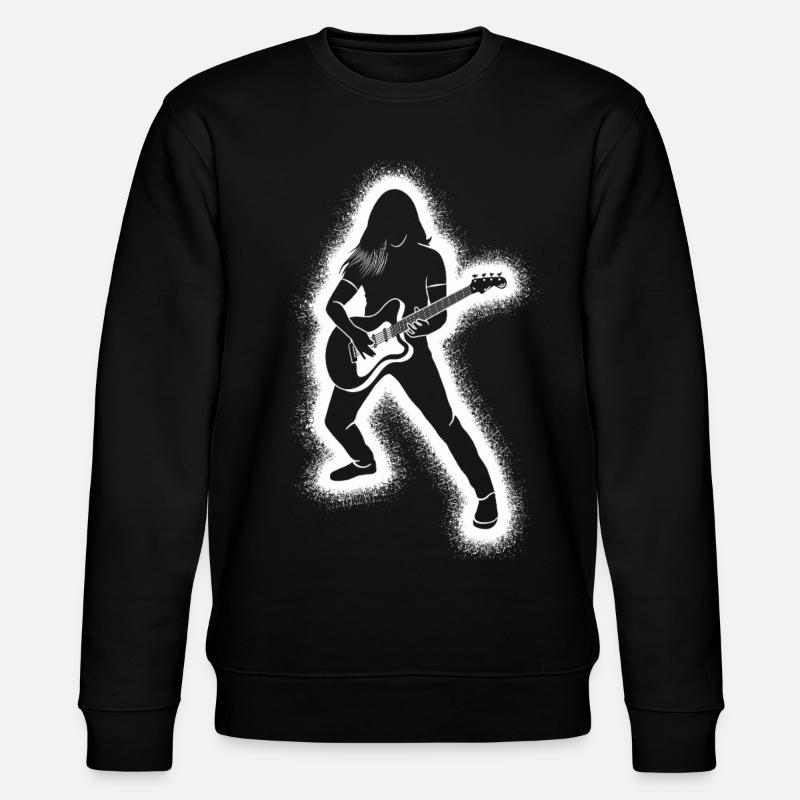 Guitariste, guitariste, hommes, garçons, guitare - Sweat bio CHANGER Stanley/Stella Unisexe - noir