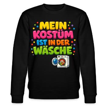 Mon costume est dans la blanchisserie Carnaval Carnaval - Sweat bio CHANGER Stanley/Stella Unisexe - noir - Devant - Nik (191cm) & Marisol (170cm)
