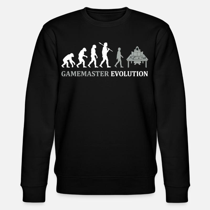 Gamemaster Evolution – Tabletop RPG Design - Stanley/Stella Unisex Bio-Sweatshirt CHANGER  - Schwarz