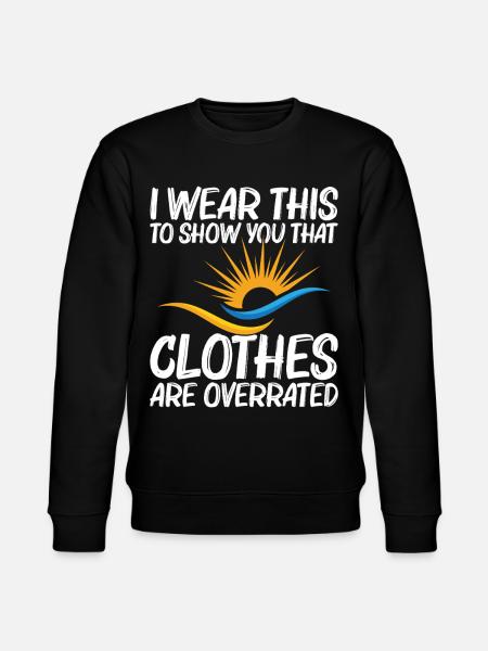  Nakedness Freedom Lover Nudist Camp Naturism - Stanley/Stella CHANGER Unisex Organic Sweatshirt - black