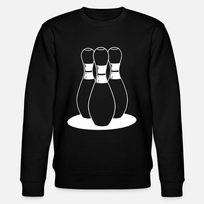 Cartoon Bowling - Stanley/Stella Unisex Bio-Sweatshirt CHANGER  - Schwarz