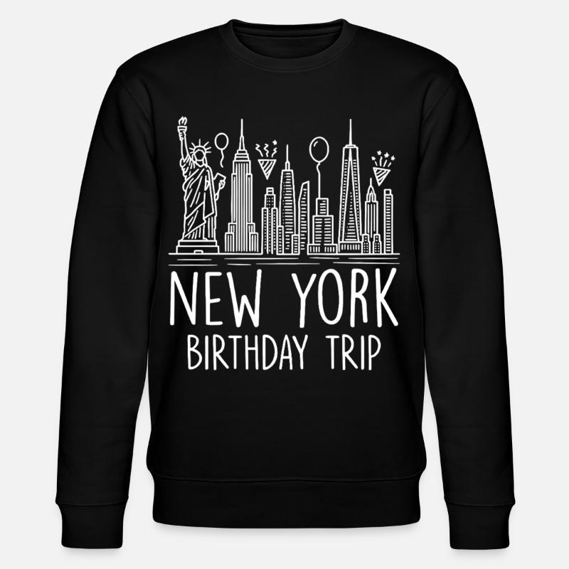 New York Birthday Trip - Stanley/Stella Unisex Bio-Sweatshirt CHANGER - Schwarz