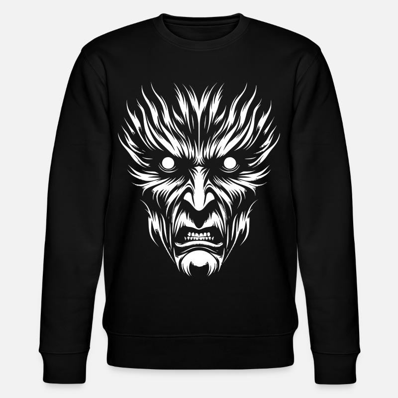 Face de Loup de Lune - Sweat bio CHANGER Stanley/Stella Unisexe - noir