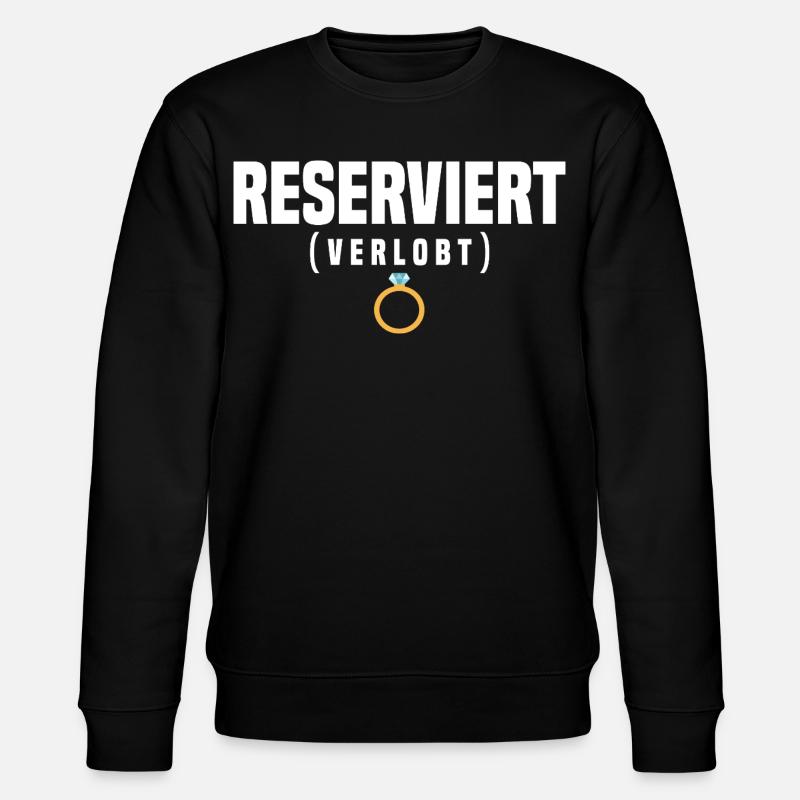 Verlobt - Stanley/Stella Unisex Bio-Sweatshirt CHANGER  - Schwarz