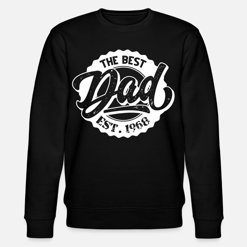 The Best Dad EST 1968 - Stanley/Stella Unisex Bio-Sweatshirt CHANGER - Schwarz
