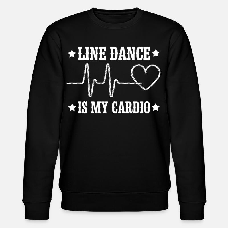 Line Dance Cardio Motiv - Stanley/Stella Unisex Bio-Sweatshirt CHANGER - Schwarz