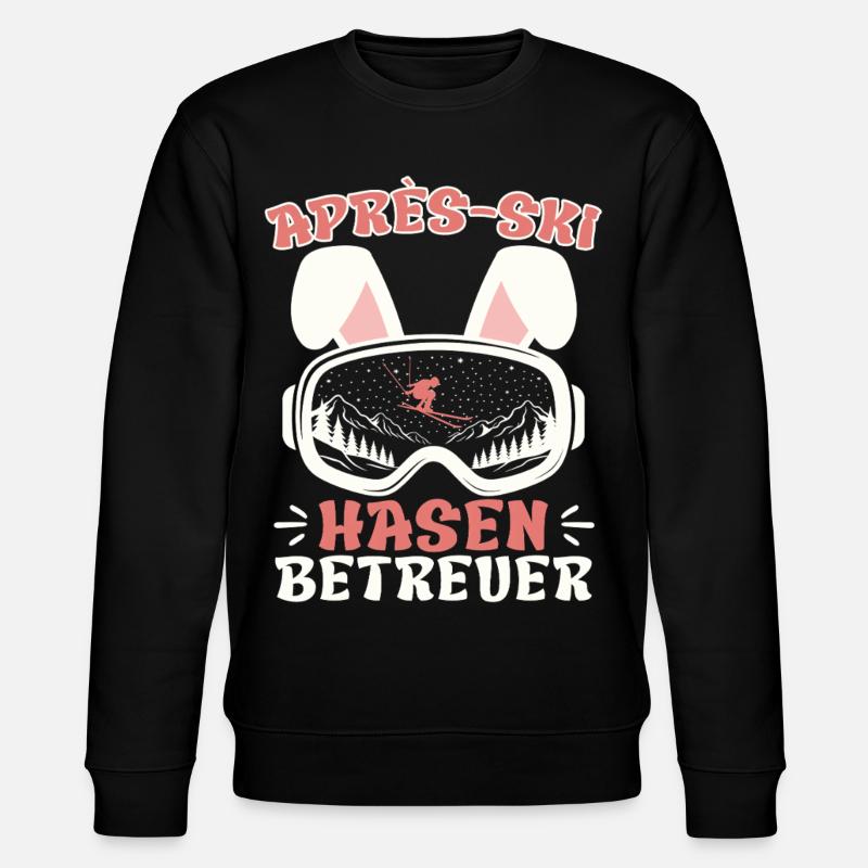 Après-ski RABBIT SUPERVISOR Fun - Stanley/Stella CHANGER Unisex Organic Sweatshirt - black