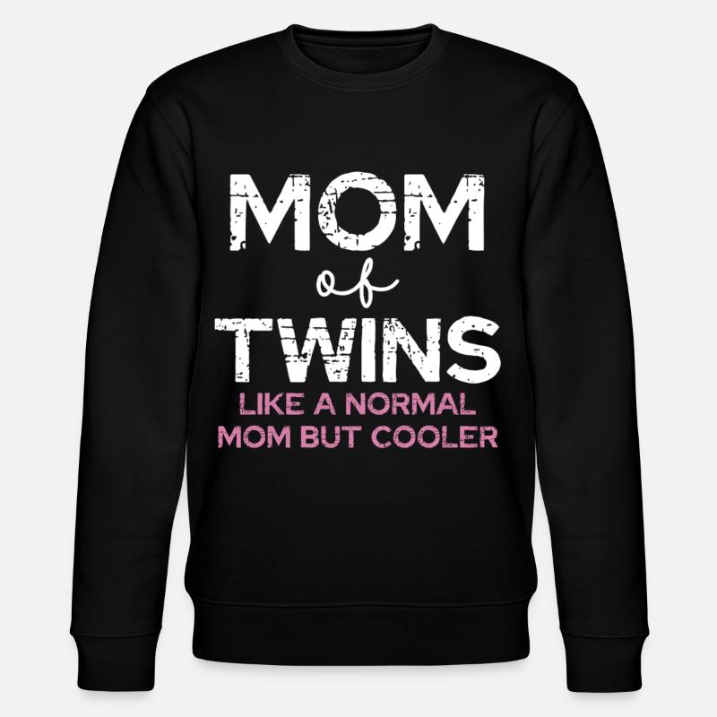 Maman de jumeaux – Diction cool - Sweat bio CHANGER Stanley/Stella Unisexe - noir