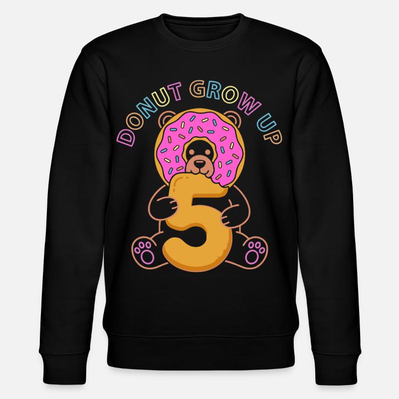 Donut Grow Up 5th Birthday Bear - Sweat bio CHANGER Stanley/Stella Unisexe - noir