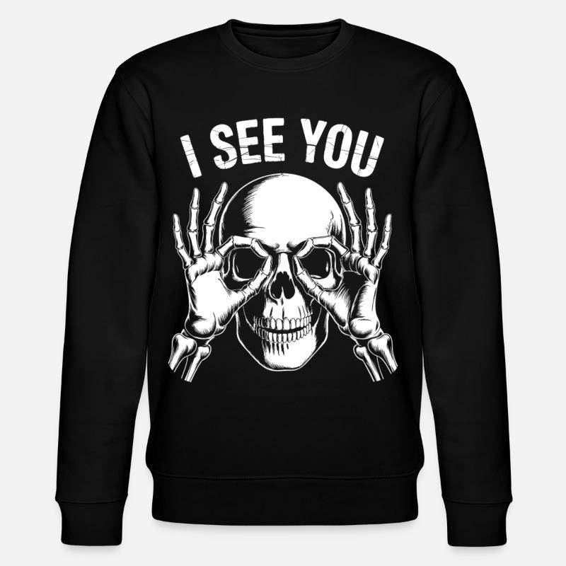 Je te vois Vue squelette - Sweat bio CHANGER Stanley/Stella Unisexe - noir