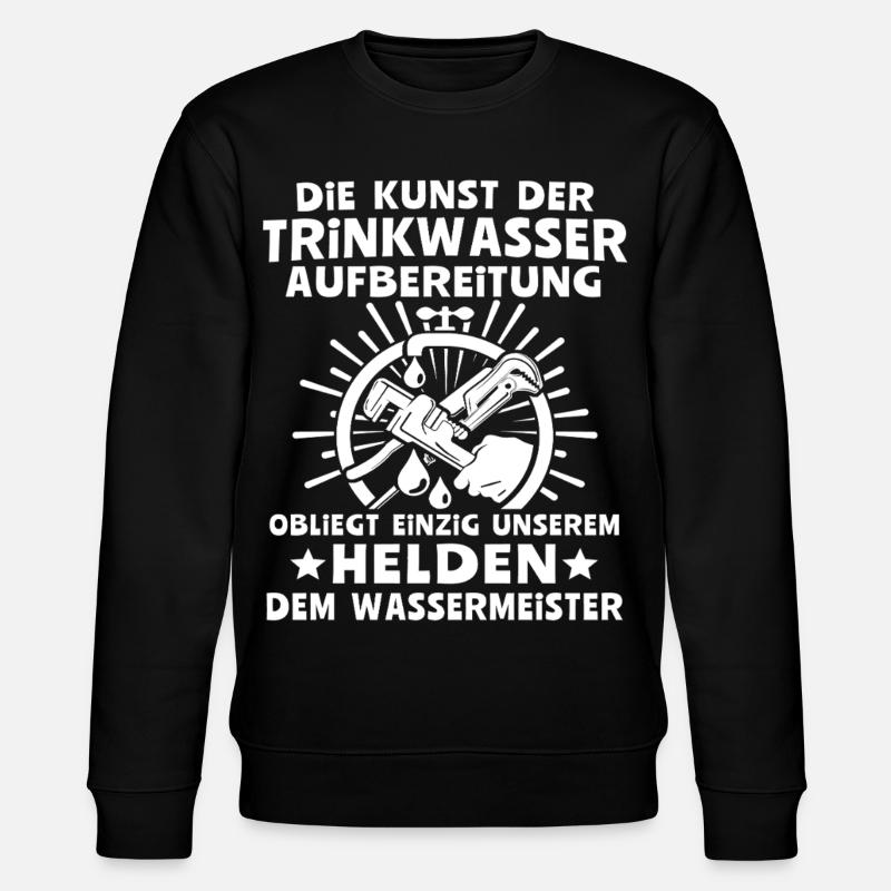 Water Master Water Supply Technician - Stanley/Stella CHANGER Unisex Organic Sweatshirt - black