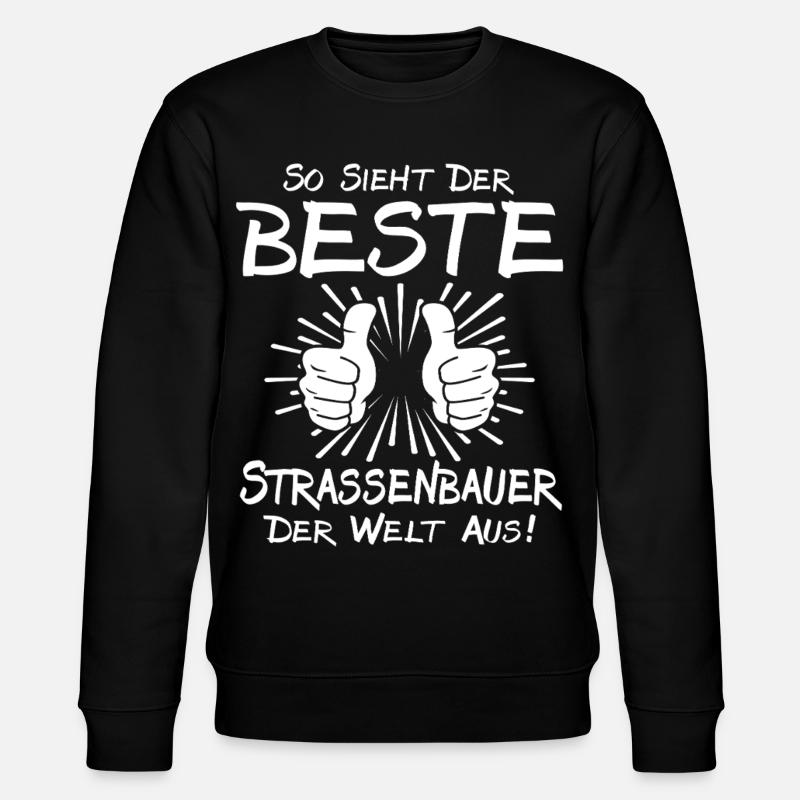 Bester Strassenbauer - Stanley/Stella Unisex Bio-Sweatshirt CHANGER  - Schwarz