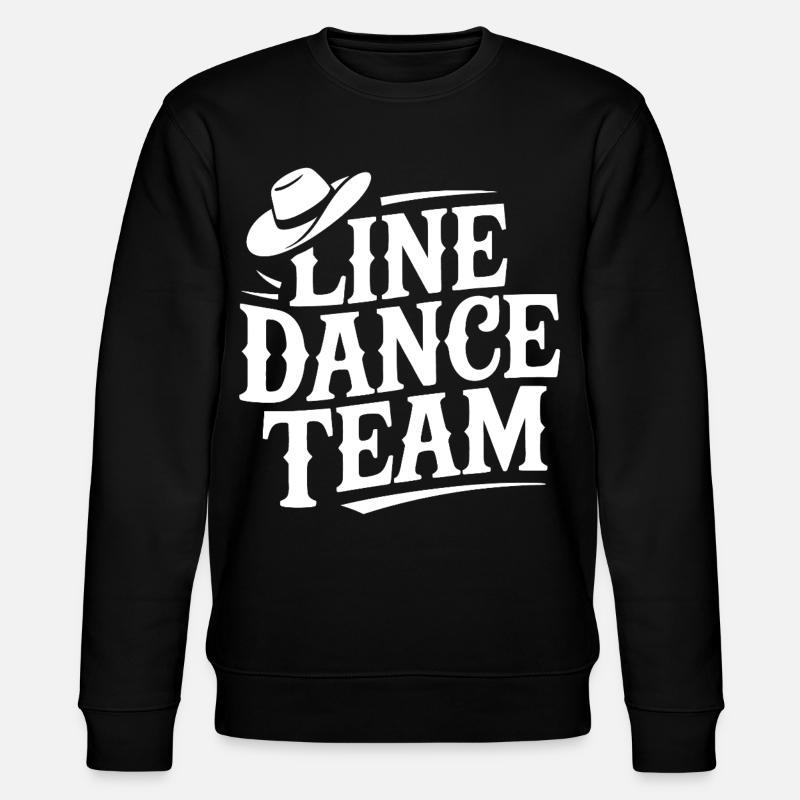 Line Dance Team Logo - Stanley/Stella CHANGER Unisex Organic Sweatshirt - black