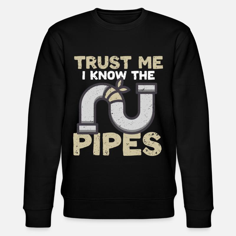 Pipe Layer Pipeline Builder - Stanley/Stella CHANGER Unisex Organic Sweatshirt - black