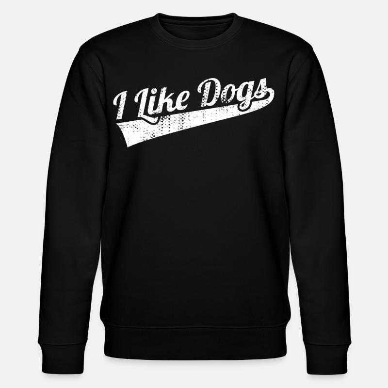 Ich mag Hunde - Stanley/Stella Unisex Bio-Sweatshirt CHANGER  - Schwarz
