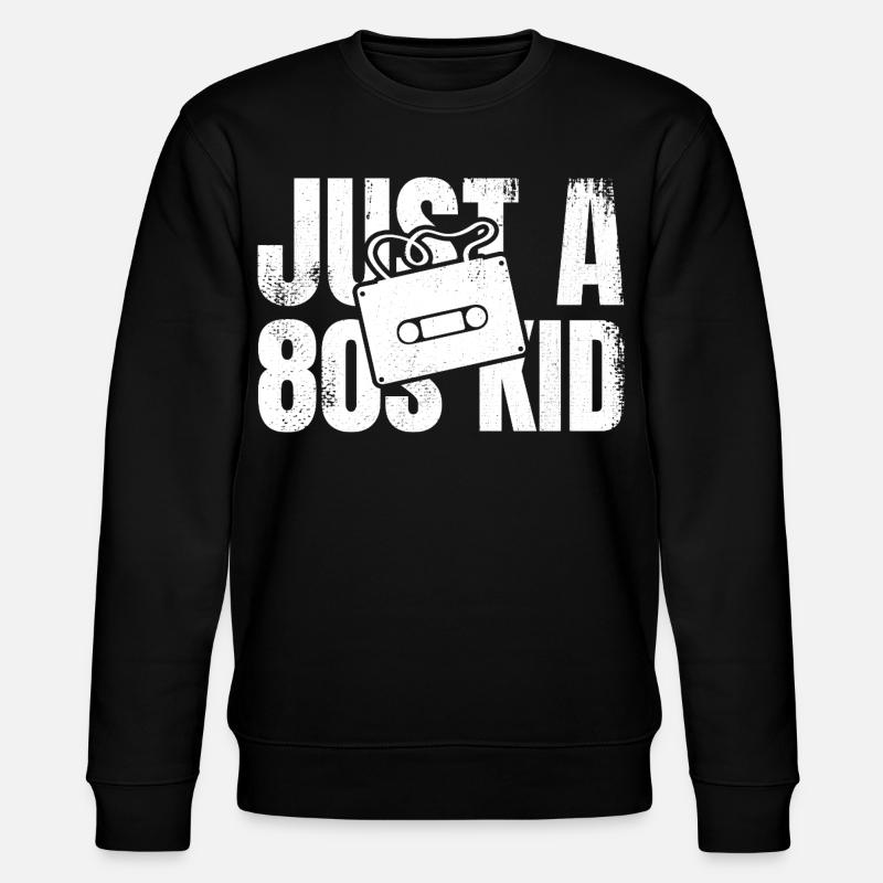 Nur ein 80er Jahre Kind - Stanley/Stella Unisex Bio-Sweatshirt CHANGER  - Schwarz