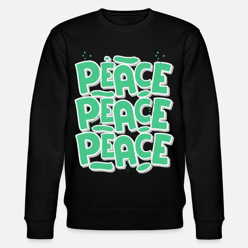 Peace - Stanley/Stella Unisex Bio-Sweatshirt CHANGER  - Schwarz