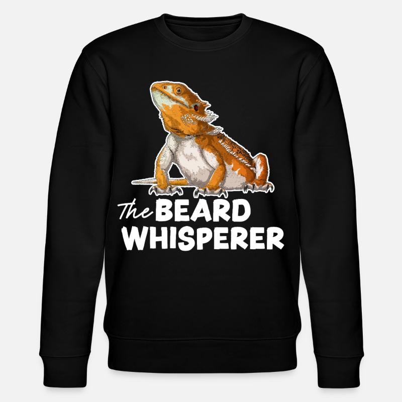 Der Bartflüsterer - Stanley/Stella Unisex Bio-Sweatshirt CHANGER  - Schwarz