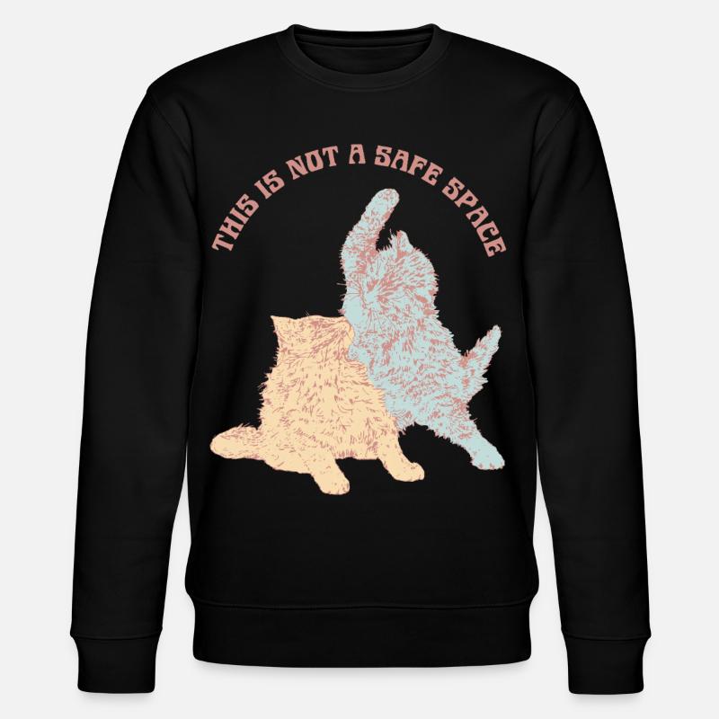 THIS IS NOT A SAFE SPACE - Stanley/Stella CHANGER Unisex Organic Sweatshirt - black