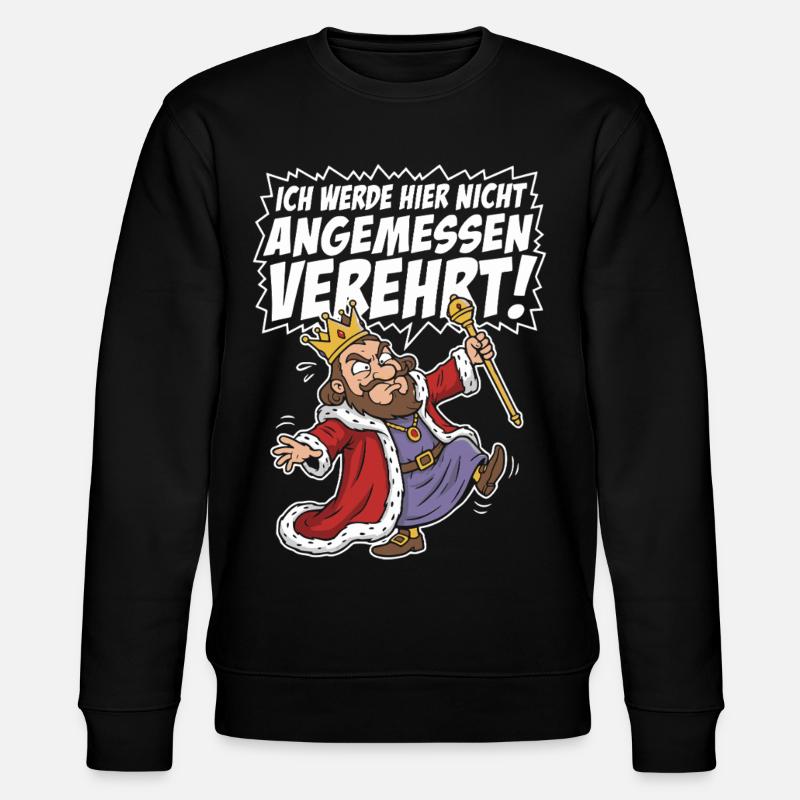 Le Joyeux Roi Inapproprié - Sweat bio CHANGER Stanley/Stella Unisexe - noir