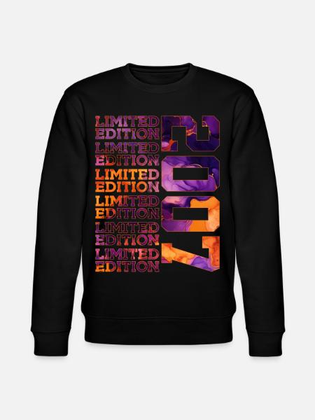 19TH BIRTHDAY LIMITED EDITION 2007 - Stanley/Stella CHANGER Unisex Organic Sweatshirt - black