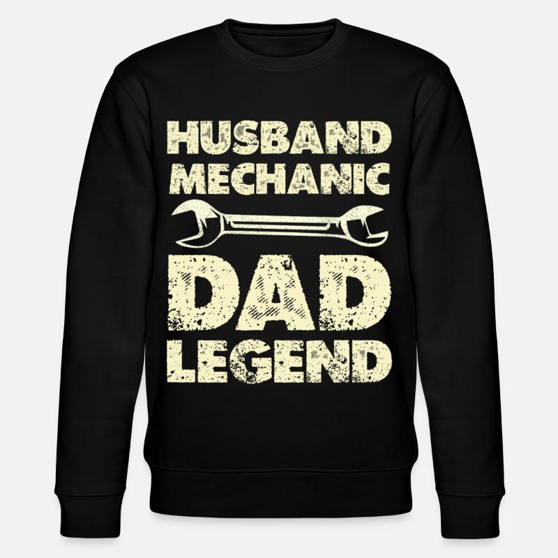 Husband Mechanic Dad Legend - Stanley/Stella Unisex Bio-Sweatshirt CHANGER  - Schwarz