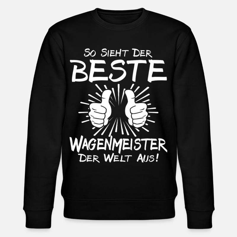 Best Wagon Master - Stanley/Stella CHANGER Unisex Organic Sweatshirt - black