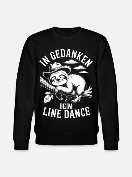 Sloth dreams of line dancing - Stanley/Stella CHANGER Unisex Organic Sweatshirt - black