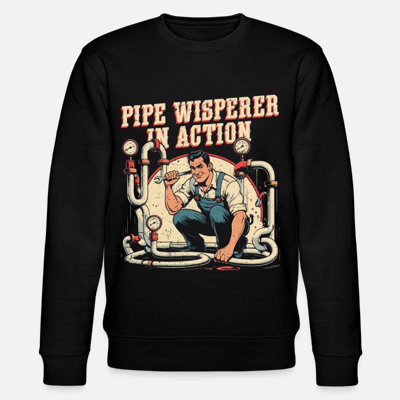 Pipe Layer Pipe Builder Pipe Whisperer - Sweat bio CHANGER Stanley/Stella Unisexe - noir