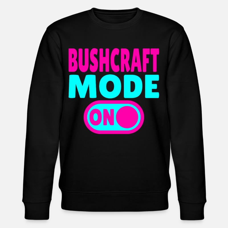 Bushcraft Mode ON – Waldleben einschalten - Stanley/Stella Unisex Bio-Sweatshirt CHANGER  - Schwarz