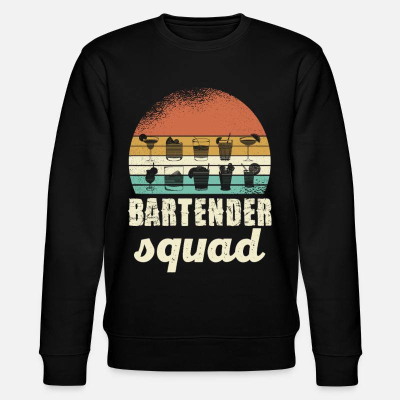 Barmans Squad Rétro - Sweat bio CHANGER Stanley/Stella Unisexe - noir