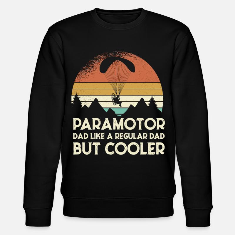 Paramoteur Papa Retro Sunset - Sweat bio CHANGER Stanley/Stella Unisexe - noir