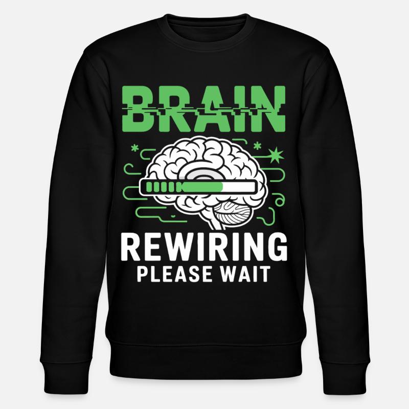 Brain Restart Please Wait - Stanley/Stella CHANGER Unisex Organic Sweatshirt - black