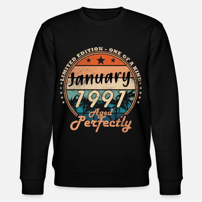 Légende du 35e anniversaire janvier 1991 - Sweat bio CHANGER Stanley/Stella Unisexe - noir