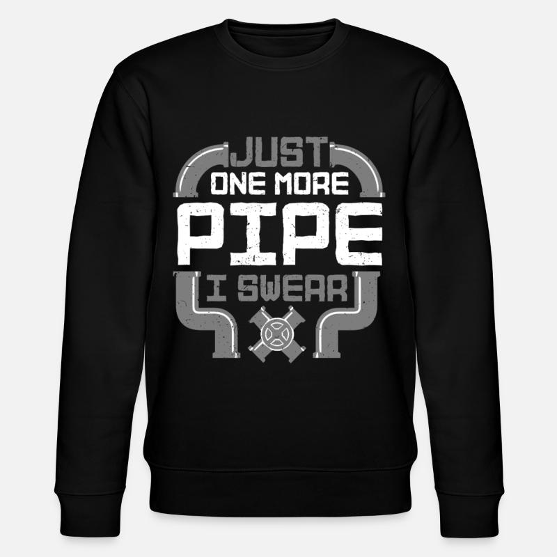 Pipe Layer Pipeline Builder - Stanley/Stella CHANGER Unisex Organic Sweatshirt - black