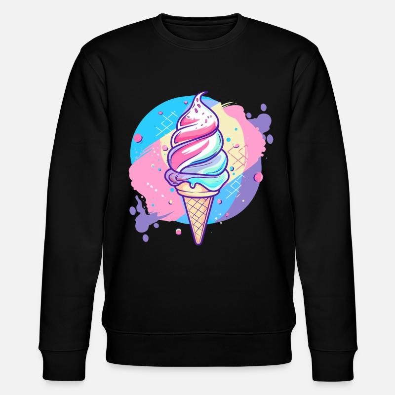 Eiscreme - Stanley/Stella Unisex Bio-Sweatshirt CHANGER  - Schwarz