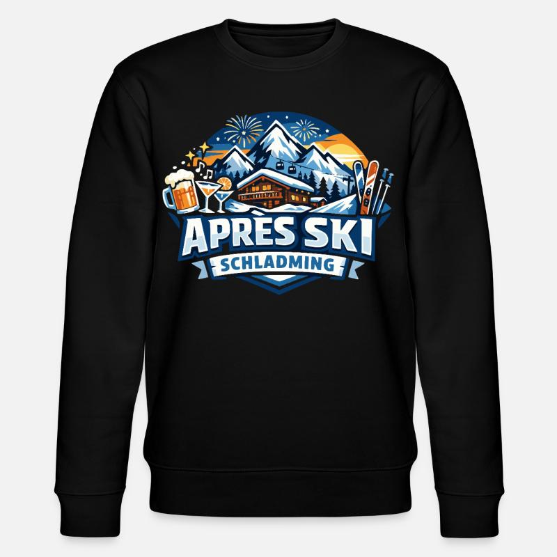 Après Ski Schladming - Stanley/Stella CHANGER Unisex Organic Sweatshirt - black