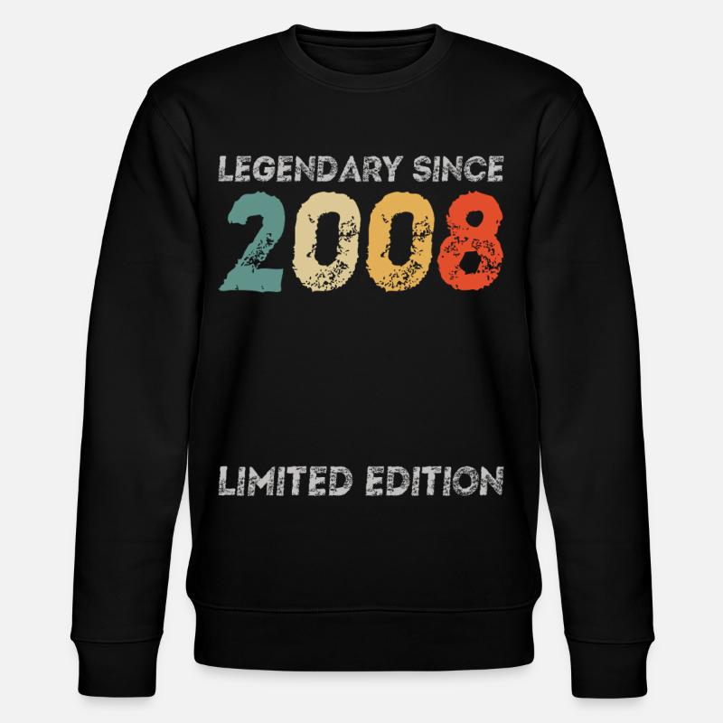 18e anniversaire Légendaire depuis 2008 - Sweat bio CHANGER Stanley/Stella Unisexe - noir