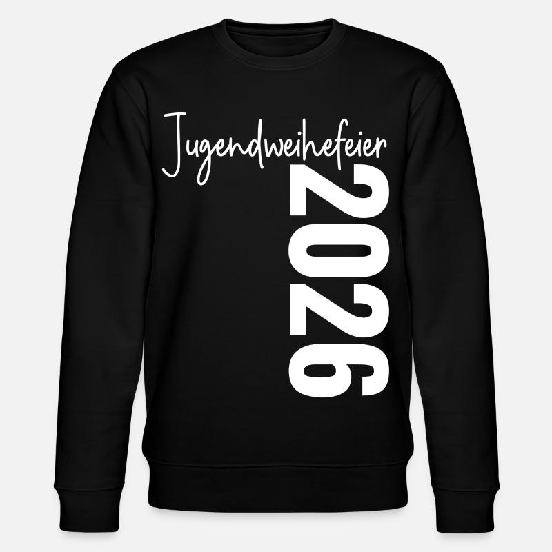 Jugendweihefeier 2026 - Stanley/Stella Unisex Bio-Sweatshirt CHANGER  - Schwarz