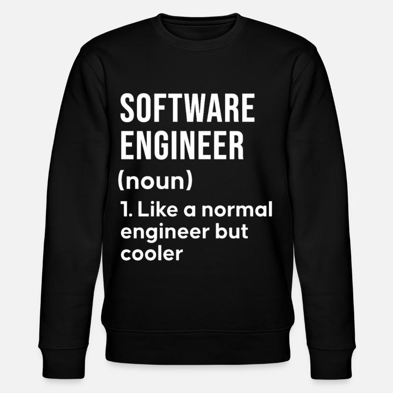 Software Engineer Spruch Shirt - Stanley/Stella Unisex Bio-Sweatshirt CHANGER  - Schwarz